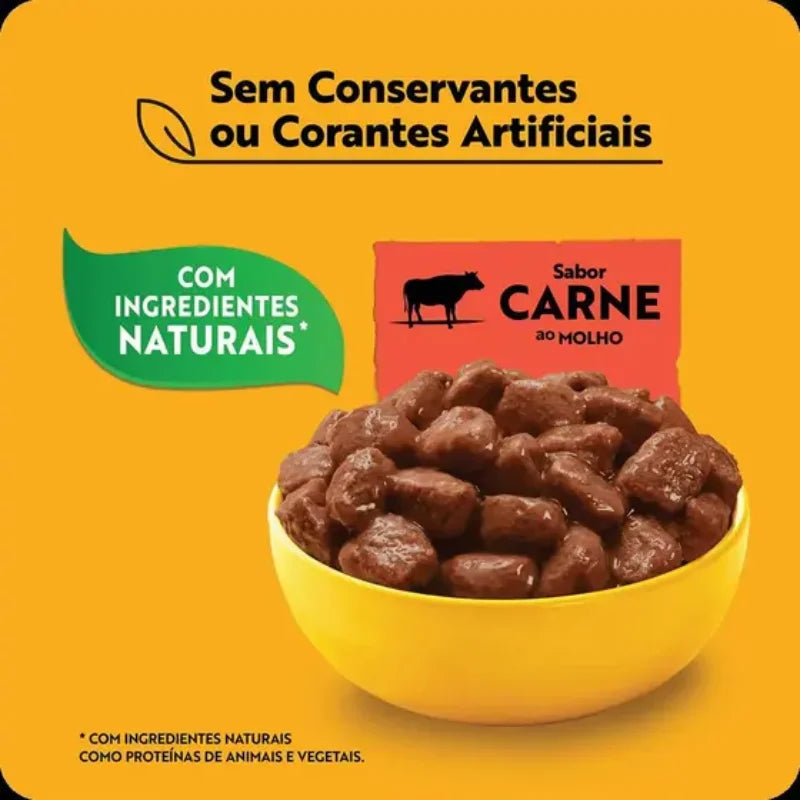 Sachê Pedigree Úmido Raças Pequenas Adulto Carne 100g