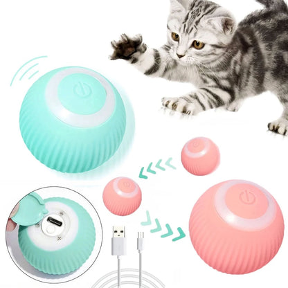 Brinquedo Interativo Inteligente- Bola Automática para Pet- Carregamento USB