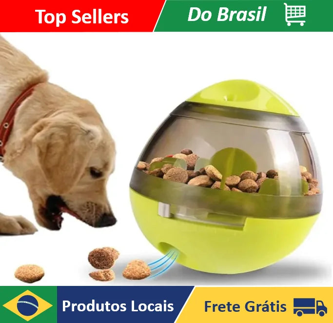 Comedouro Interativo Petisco Brinquedo Pet Caes Gatos Egg