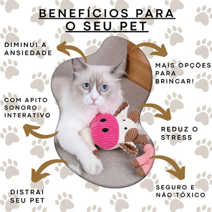 Brinquedos de Pelúcia Leãozinho Para Cães e Gatos Mordedor Para Cachorro