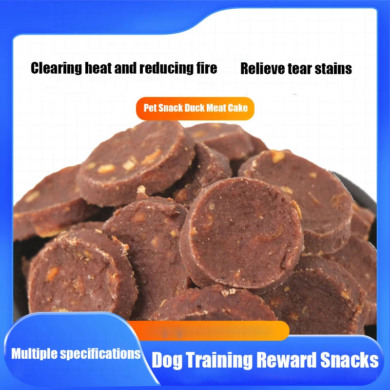 Petiscos para Cães - Recompensas para Treinamento - Bolo de Carne de Pato - Ideal para Teddy, Golden Retriever, Bago, Labrador e outros cães - Petiscos Alimentares