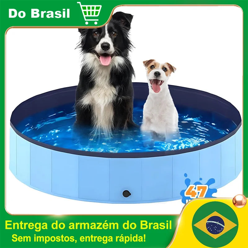 Piscina Inflável para Animais de Estimação 120cm de Verão.