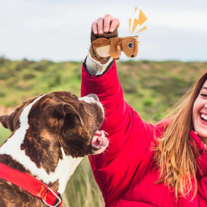 Brinquedo Interativo para Cão em Forma de Esquilo com Som, Quebra-Cabeça para Filhote