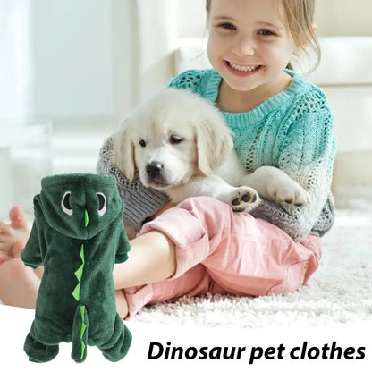 Roupa de Dinosauro para Gato e Cachorro